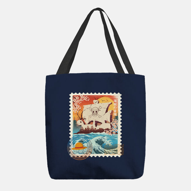 Pirate Mail Stamp-None-Basic Tote-Bag-dandingeroz