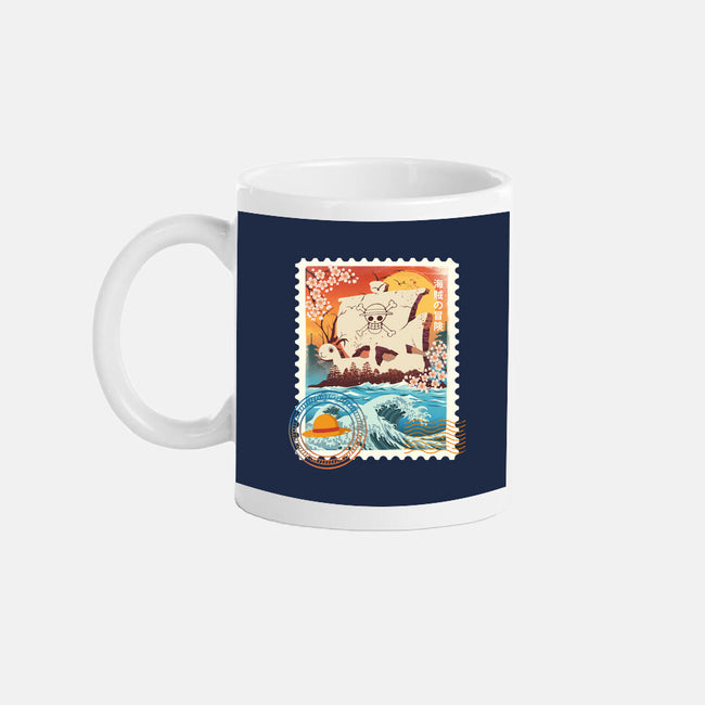 Pirate Mail Stamp-None-Mug-Drinkware-dandingeroz