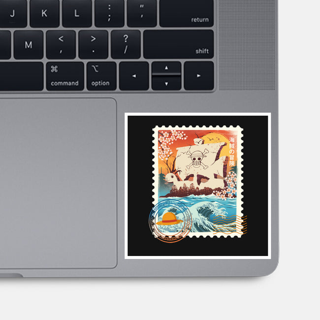 Pirate Mail Stamp-None-Glossy-Sticker-dandingeroz