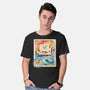 Pirate Mail Stamp-Mens-Basic-Tee-dandingeroz