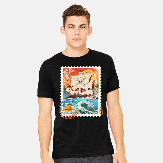 Pirate Mail Stamp-Mens-Heavyweight-Tee-dandingeroz