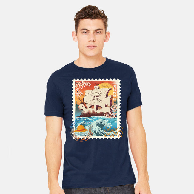 Pirate Mail Stamp-Mens-Heavyweight-Tee-dandingeroz