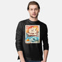 Pirate Mail Stamp-Mens-Long Sleeved-Tee-dandingeroz