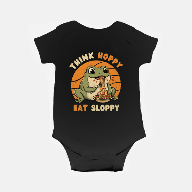 Think Hoppy Eat Sloppy-Baby-Basic-Onesie-Trendlory