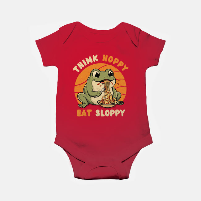 Think Hoppy Eat Sloppy-Baby-Basic-Onesie-Trendlory