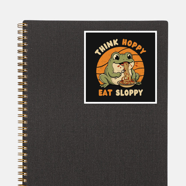 Think Hoppy Eat Sloppy-None-Glossy-Sticker-Trendlory