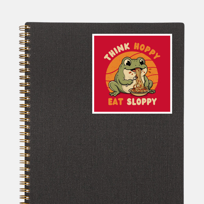 Think Hoppy Eat Sloppy-None-Glossy-Sticker-Trendlory