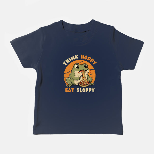 Think Hoppy Eat Sloppy-Baby-Basic-Tee-Trendlory
