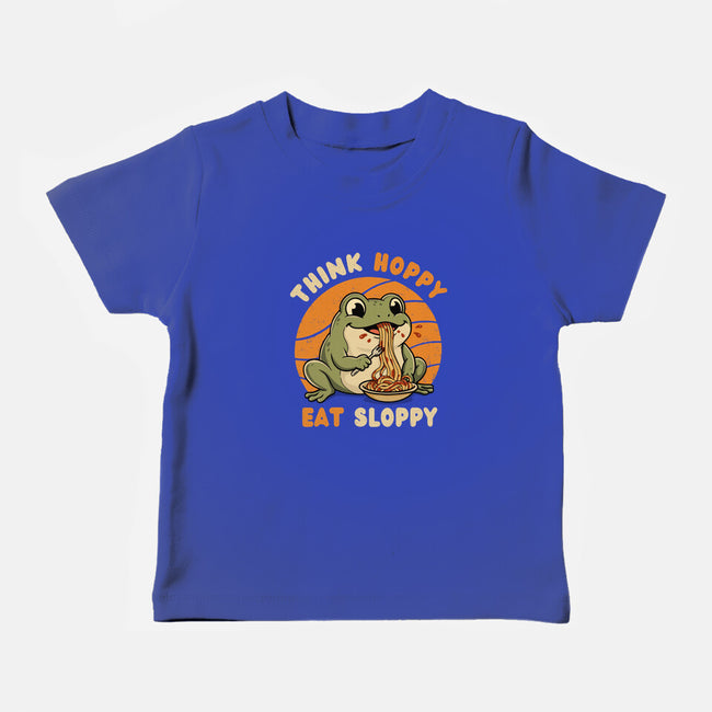 Think Hoppy Eat Sloppy-Baby-Basic-Tee-Trendlory