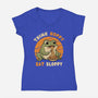 Think Hoppy Eat Sloppy-Womens-V-Neck-Tee-Trendlory