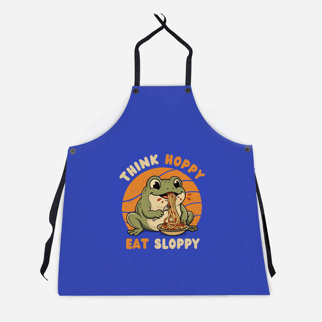 Think Hoppy Eat Sloppy-Unisex-Kitchen-Apron-Trendlory