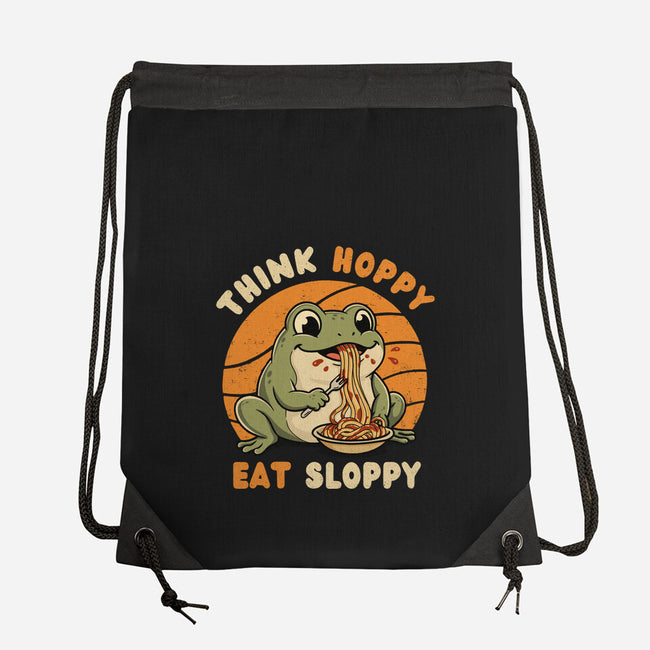 Think Hoppy Eat Sloppy-None-Drawstring-Bag-Trendlory