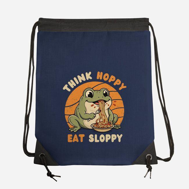 Think Hoppy Eat Sloppy-None-Drawstring-Bag-Trendlory