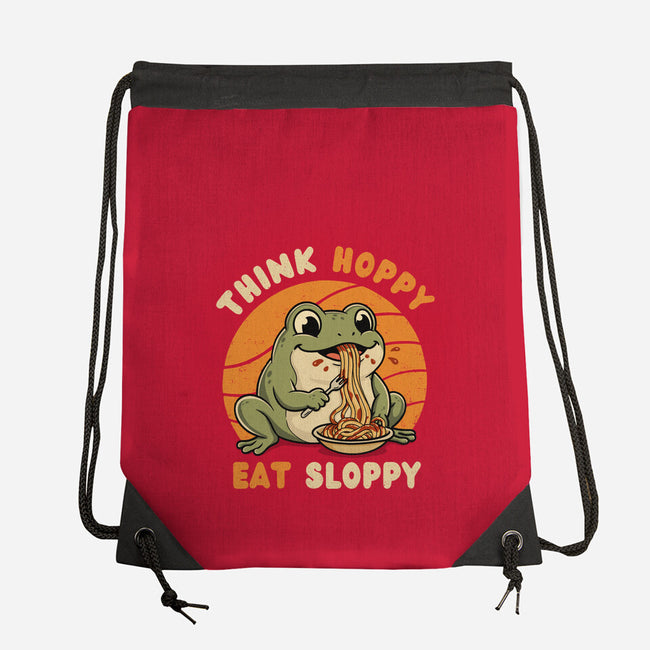 Think Hoppy Eat Sloppy-None-Drawstring-Bag-Trendlory