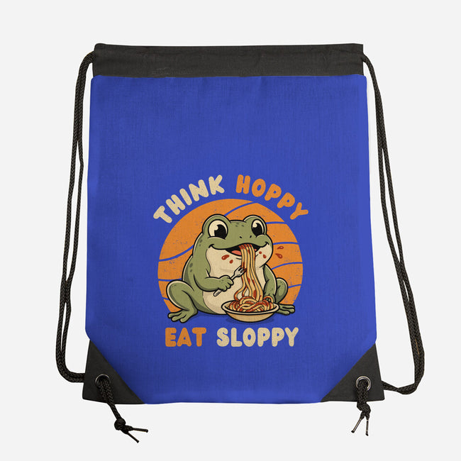 Think Hoppy Eat Sloppy-None-Drawstring-Bag-Trendlory
