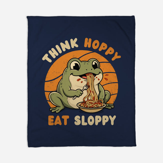 Think Hoppy Eat Sloppy-None-Fleece-Blanket-Trendlory