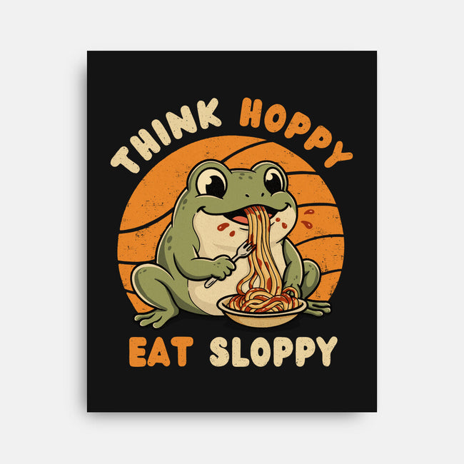 Think Hoppy Eat Sloppy-None-Stretched-Canvas-Trendlory