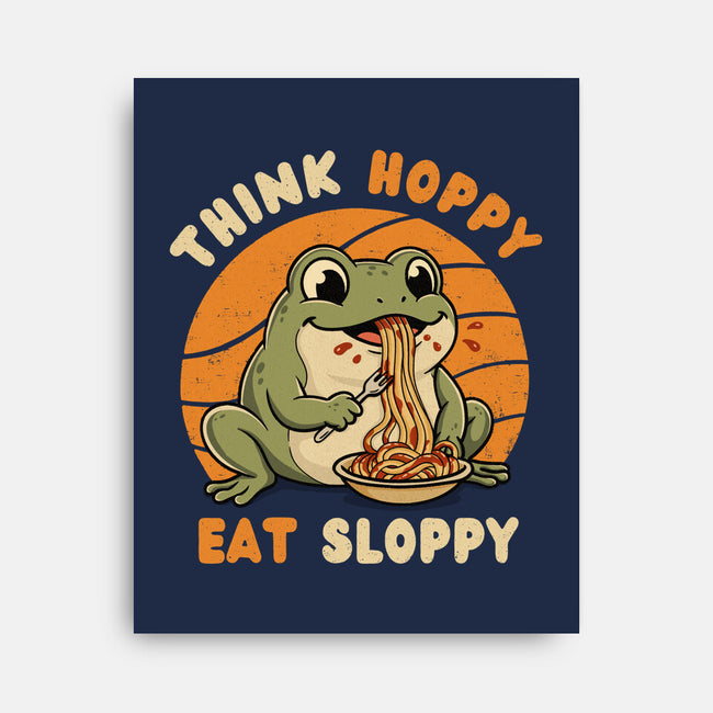 Think Hoppy Eat Sloppy-None-Stretched-Canvas-Trendlory