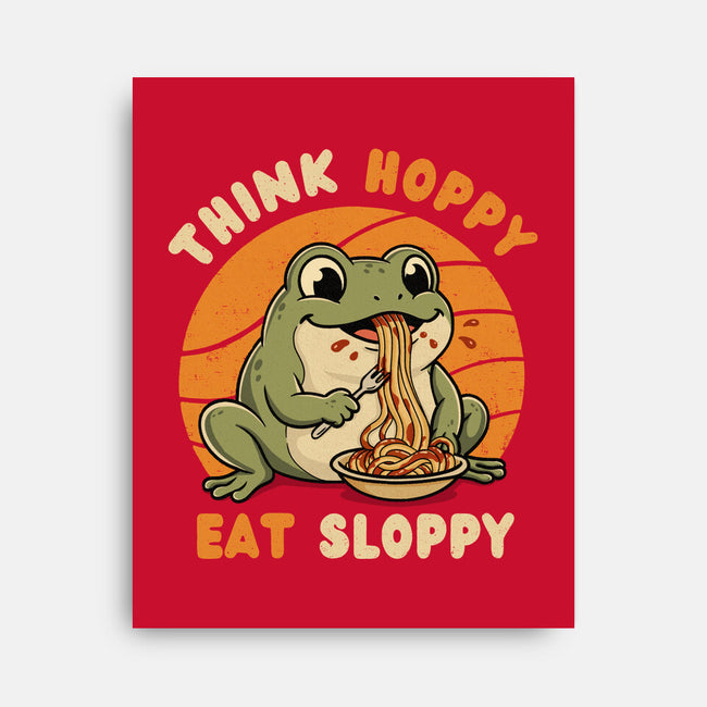 Think Hoppy Eat Sloppy-None-Stretched-Canvas-Trendlory
