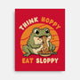 Think Hoppy Eat Sloppy-None-Stretched-Canvas-Trendlory