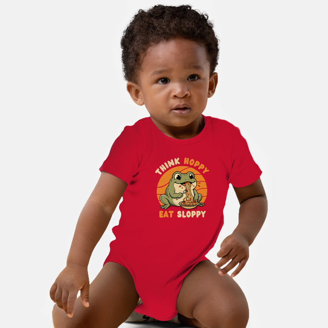 Think Hoppy Eat Sloppy-Baby-Basic-Onesie-Trendlory