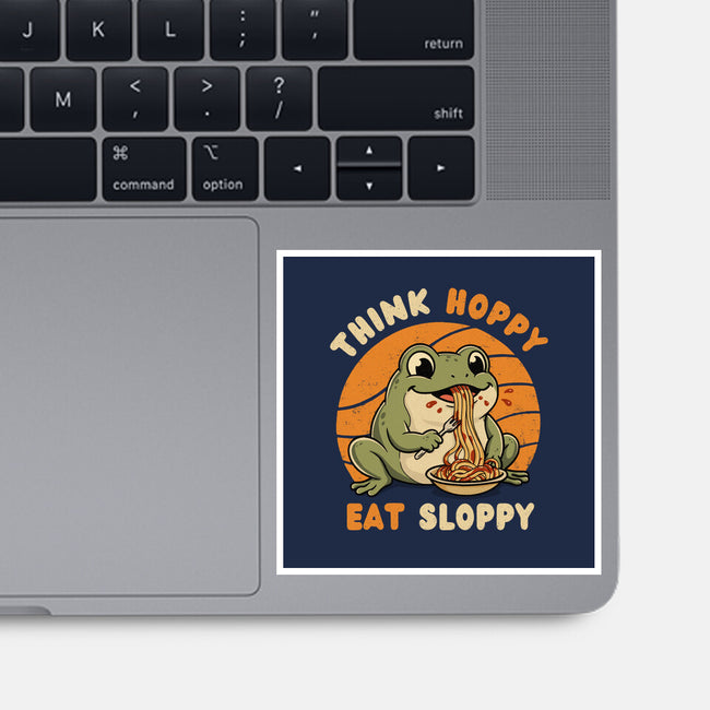 Think Hoppy Eat Sloppy-None-Glossy-Sticker-Trendlory