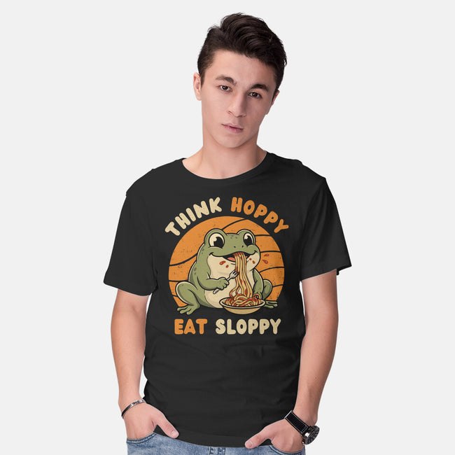 Think Hoppy Eat Sloppy-Mens-Basic-Tee-Trendlory