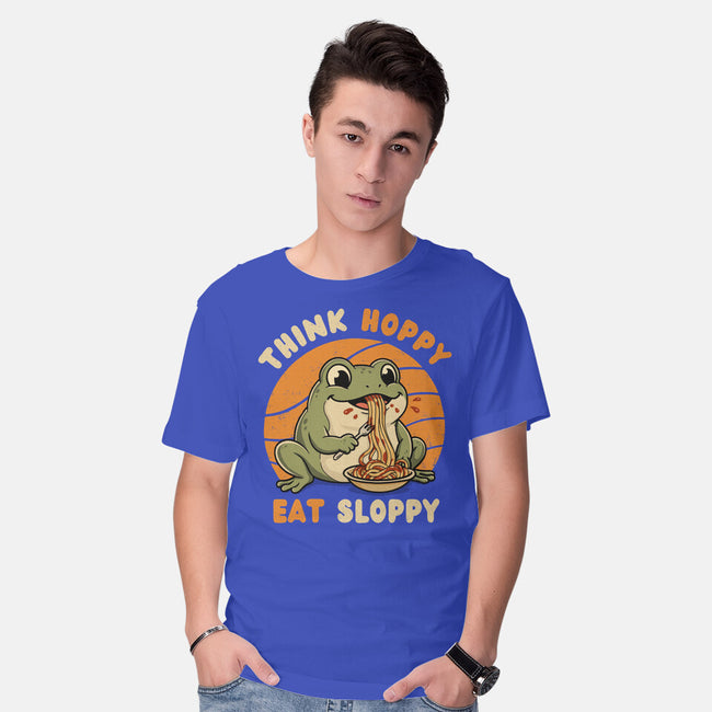 Think Hoppy Eat Sloppy-Mens-Basic-Tee-Trendlory