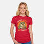 Think Hoppy Eat Sloppy-Womens-Fitted-Tee-Trendlory