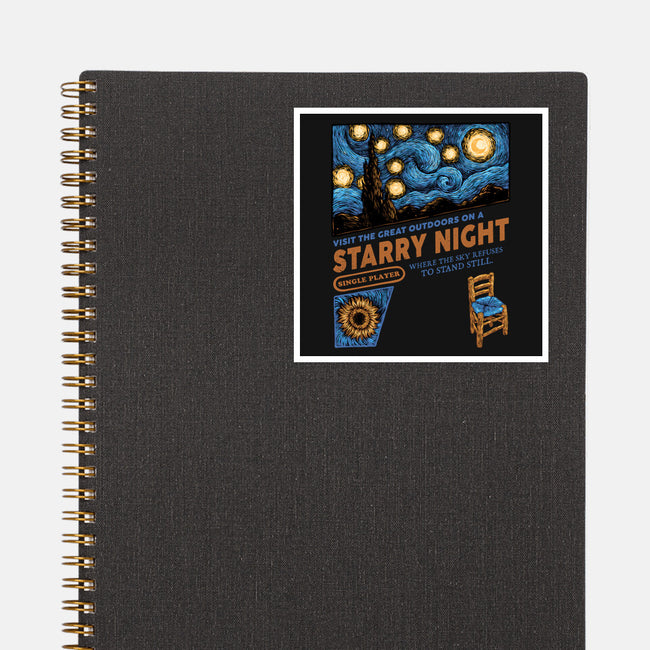 Starry Outdoors-None-Glossy-Sticker-glitchygorilla