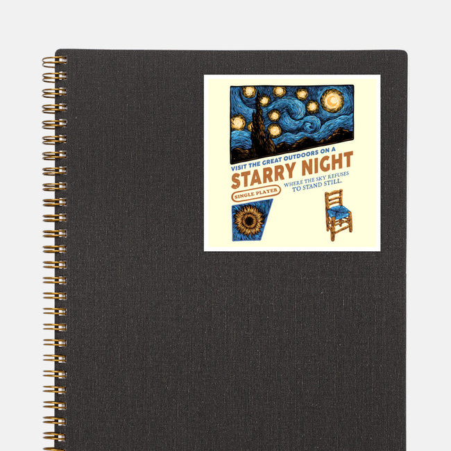 Starry Outdoors-None-Glossy-Sticker-glitchygorilla