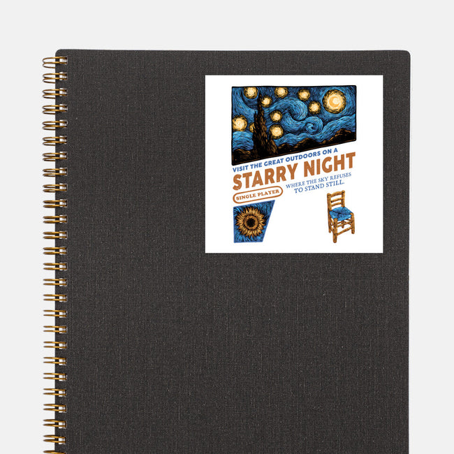 Starry Outdoors-None-Glossy-Sticker-glitchygorilla