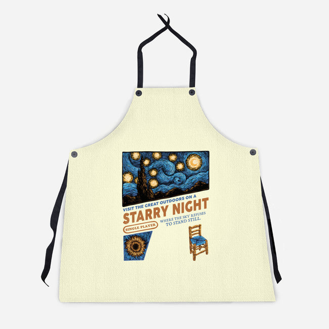 Starry Outdoors-Unisex-Kitchen-Apron-glitchygorilla