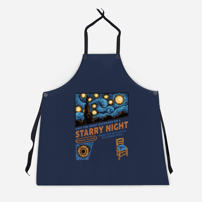 Starry Outdoors-Unisex-Kitchen-Apron-glitchygorilla