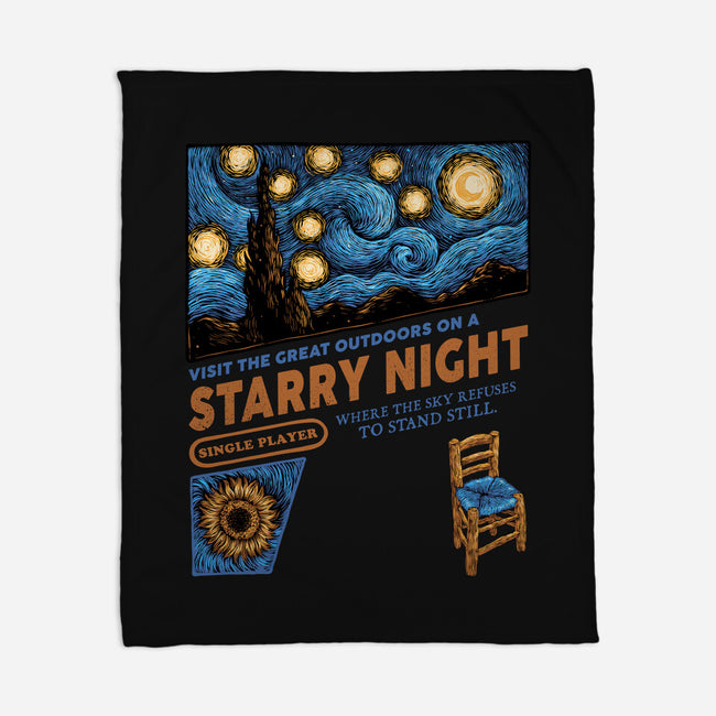 Starry Outdoors-None-Fleece-Blanket-glitchygorilla