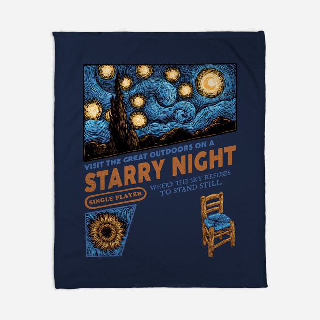 Starry Outdoors-None-Fleece-Blanket-glitchygorilla