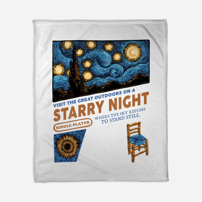 Starry Outdoors-None-Fleece-Blanket-glitchygorilla