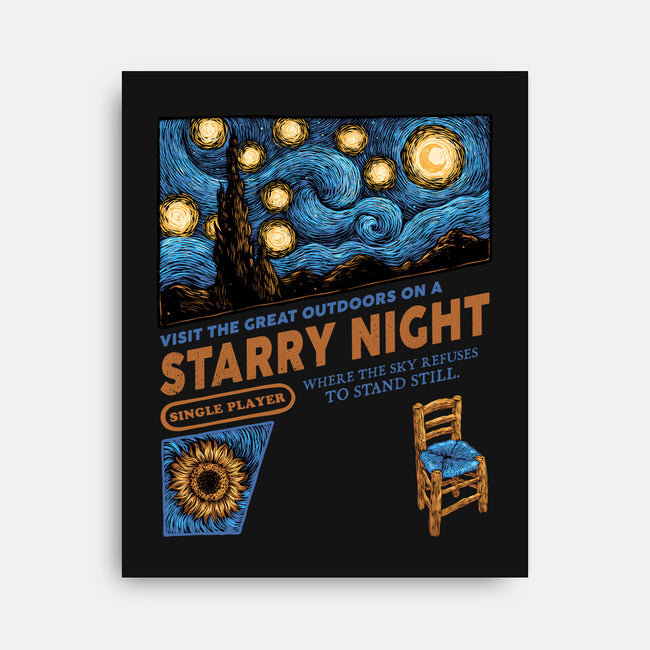 Starry Outdoors-None-Stretched-Canvas-glitchygorilla