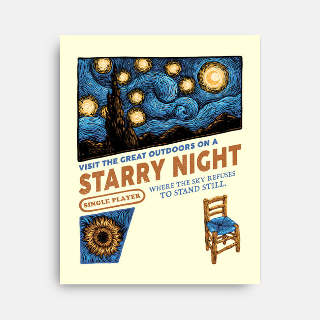 Starry Outdoors-None-Stretched-Canvas-glitchygorilla