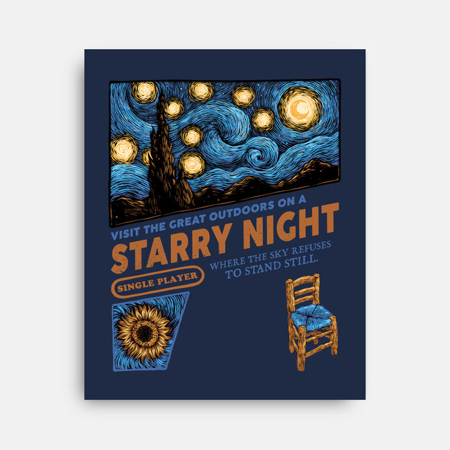 Starry Outdoors-None-Stretched-Canvas-glitchygorilla