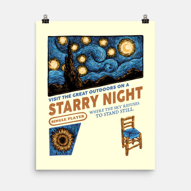 Starry Outdoors-None-Matte-Poster-glitchygorilla