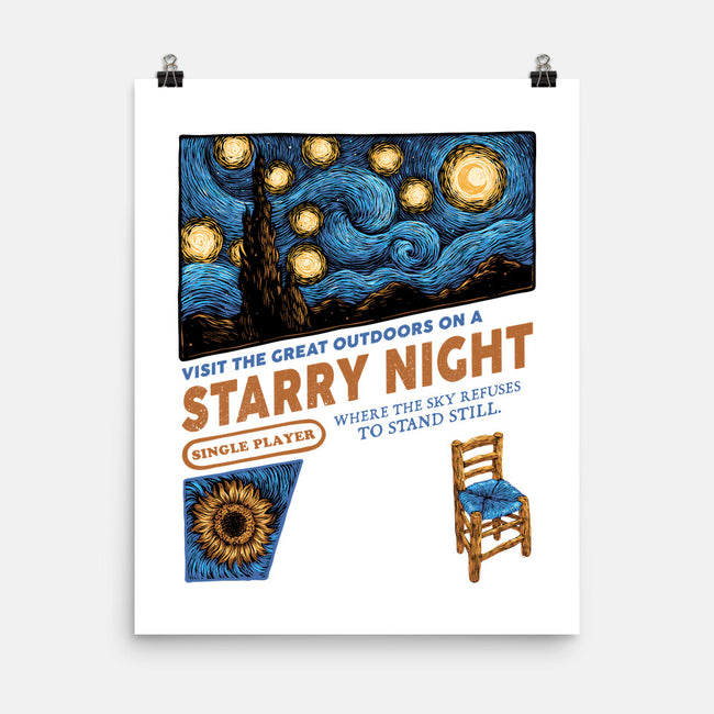 Starry Outdoors-None-Matte-Poster-glitchygorilla