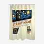 Starry Outdoors-None-Polyester-Shower Curtain-glitchygorilla