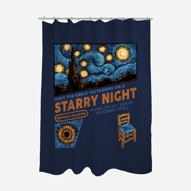 Starry Outdoors-None-Polyester-Shower Curtain-glitchygorilla