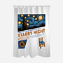Starry Outdoors-None-Polyester-Shower Curtain-glitchygorilla