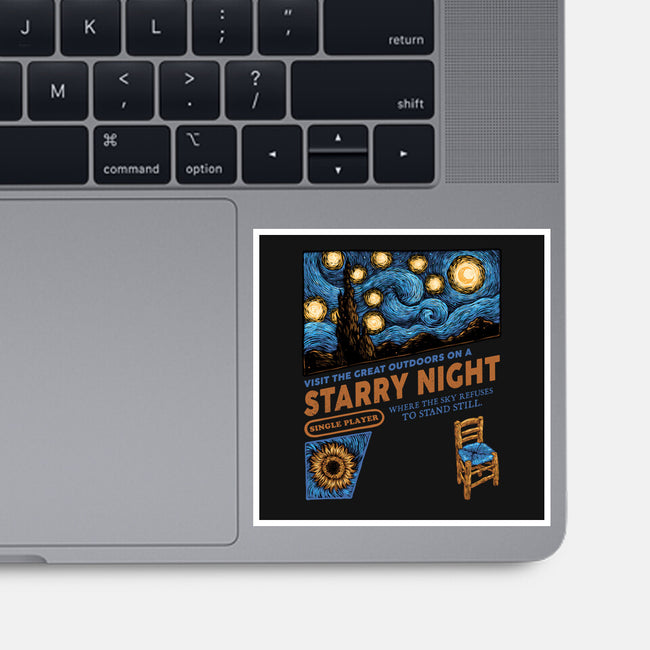 Starry Outdoors-None-Glossy-Sticker-glitchygorilla