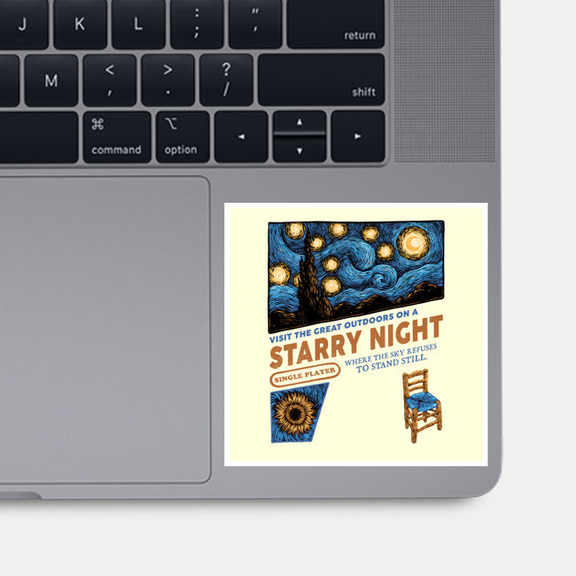 Starry Outdoors-None-Glossy-Sticker-glitchygorilla