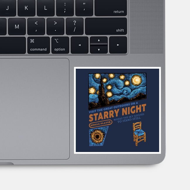 Starry Outdoors-None-Glossy-Sticker-glitchygorilla