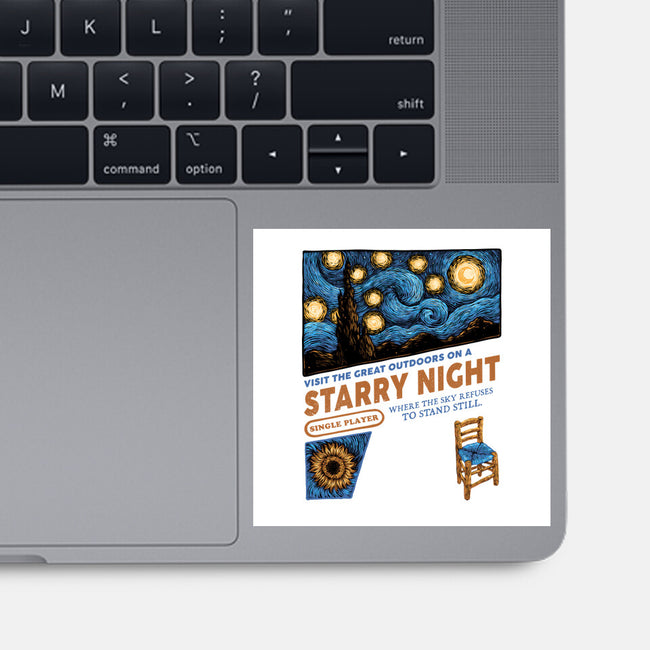 Starry Outdoors-None-Glossy-Sticker-glitchygorilla