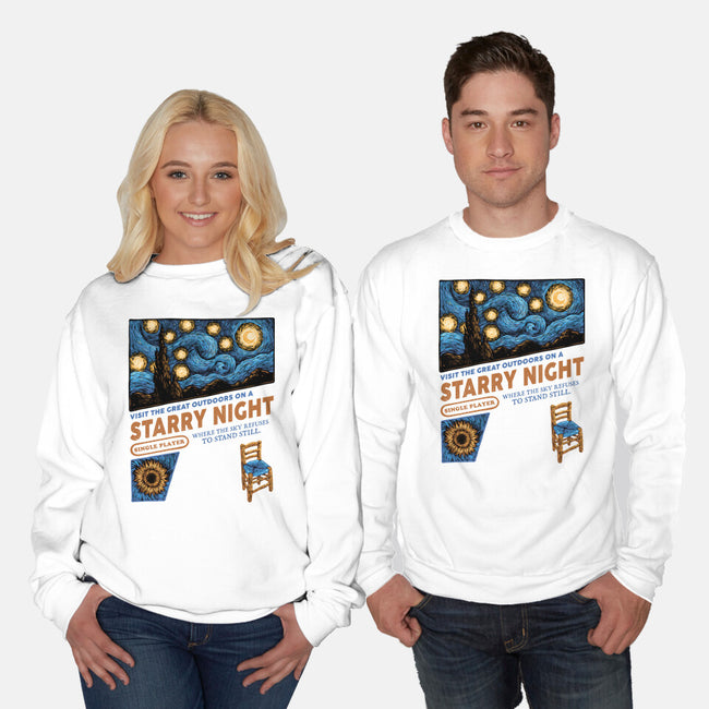 Starry Outdoors-Unisex-Crew Neck-Sweatshirt-glitchygorilla